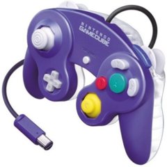 Purple and Clear Gamecube Controller